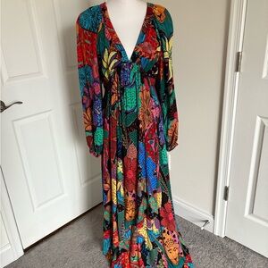FARM Rio Multicolor Floral Maxi Dress